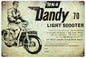 BSA Dandy 70 Light Scooter Birmingham Small Arms Co. 12x18