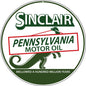 Sinclair Pennsylvania Motor Oil 14 x 14