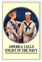 Navy Enlist America Calls Military 12×18