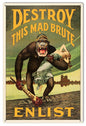 Military Enlist America Destroy 12×18