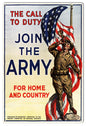Army For Home And Country Military 12×18