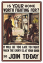 Military Is Your Home Worth Fighting For 12×18