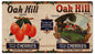 Oak Hill Cherries Brand  8×14