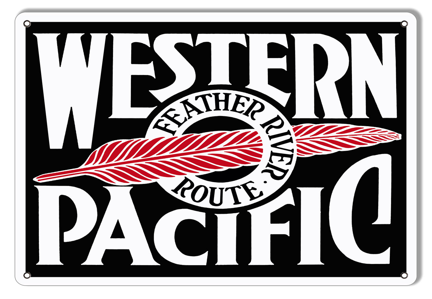 Western Pacific Railroad 12×18