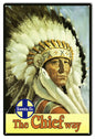 Santa Fe The Chief Railroad 12×18