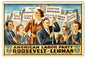American Labor Party Roosevelt and Lehman 12×18