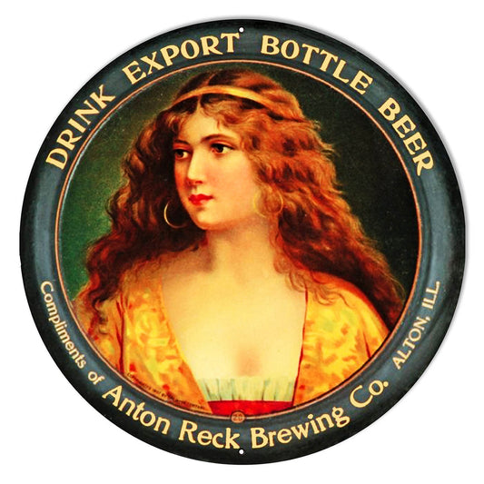 Anton Reck Brewing Co. Alton Ill. Beer Bar Vintage Style Metal Sign 12 × 12