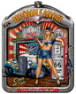 Pin Up Girl Hot Rod Dependable Service 14×18
