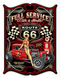 Route 66 Pin Up Girl 14x18