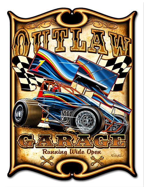 Outlaw Garage Hot Rod 14x18