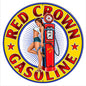 Red Crown Gasoline Pin Up Girl 14 x 14