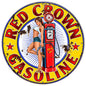 Red Crown Gasoline Pin Up Girl Motor Oil 24x24