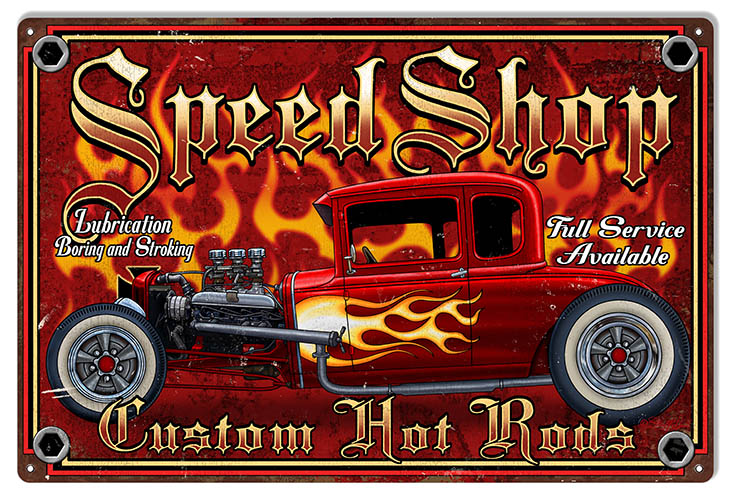 Hot Rod Speed Shop Custom Hot Rods 12×18