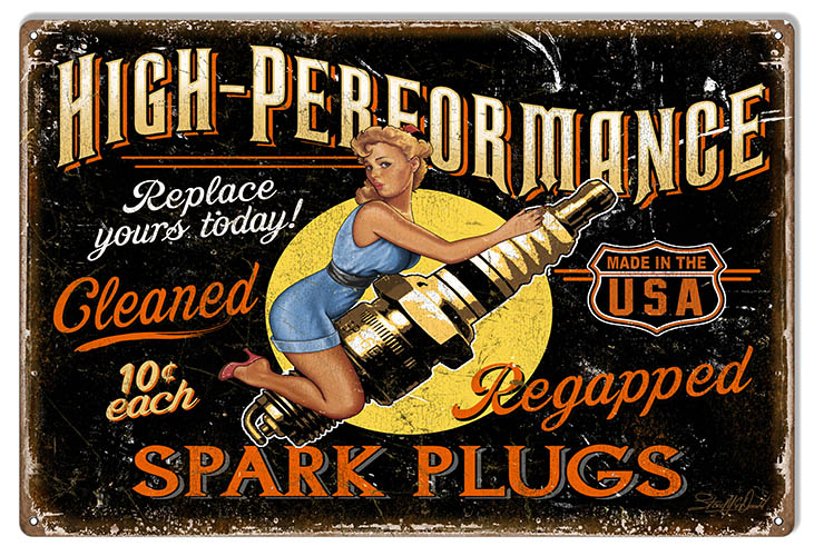 High Performance Pin Up Girl12×18