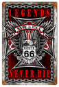 Route 66 Legends Never Die 12x18
