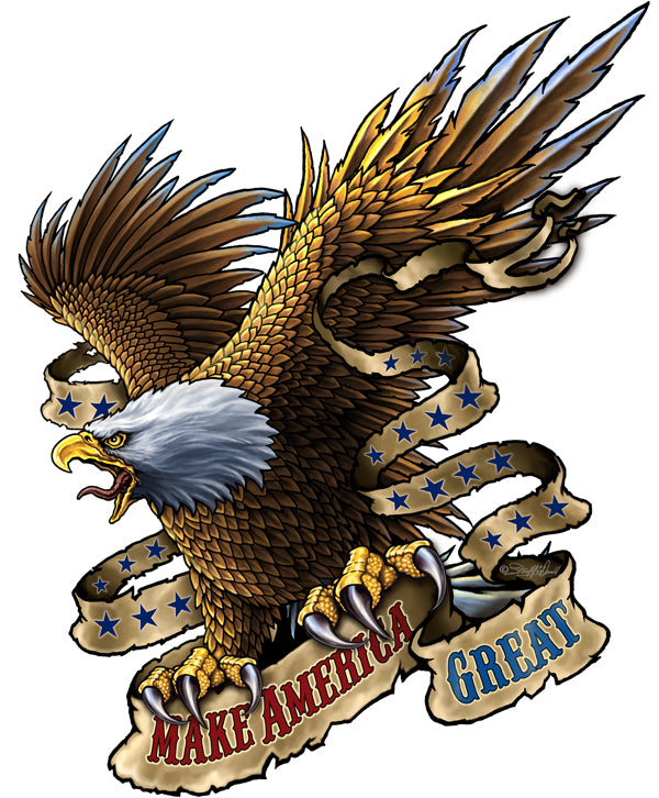 Make American Great Eagle 15×23