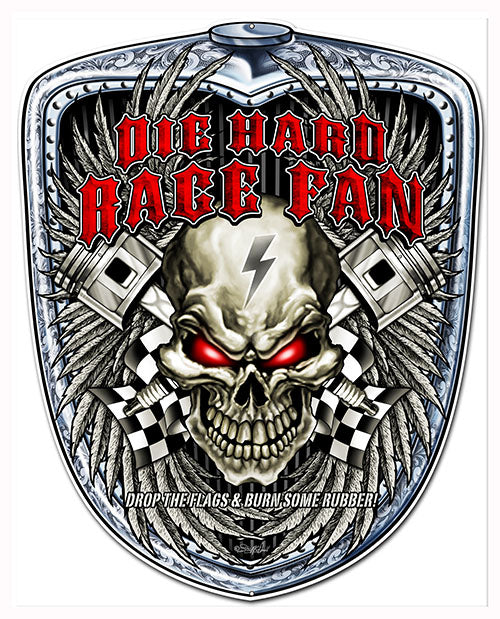 Die Hard Race Fan Race Car 19×24