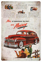 The Saturday Evening Post Mercury Car 12x18