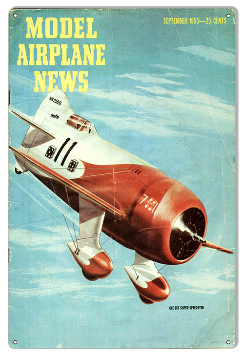 Model Airplane News Catalog September 1953 Cover 12×18