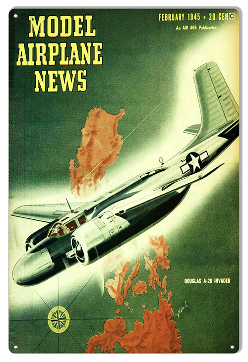 Model Airplane News Cover 1945 February 12×18