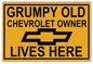 Grumpy Old Chevrolet Owners Funny Parking 12x18