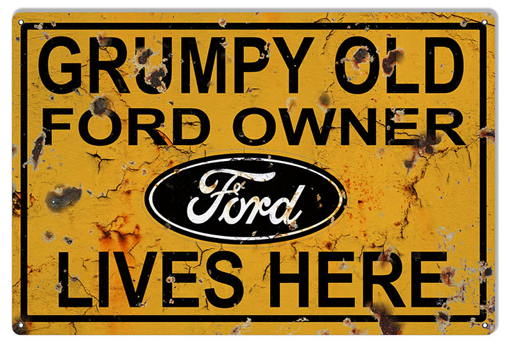 Ford Owners Live Here Parking 12×18