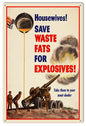Patriotic Waste Fats For Explosives Military 12×18