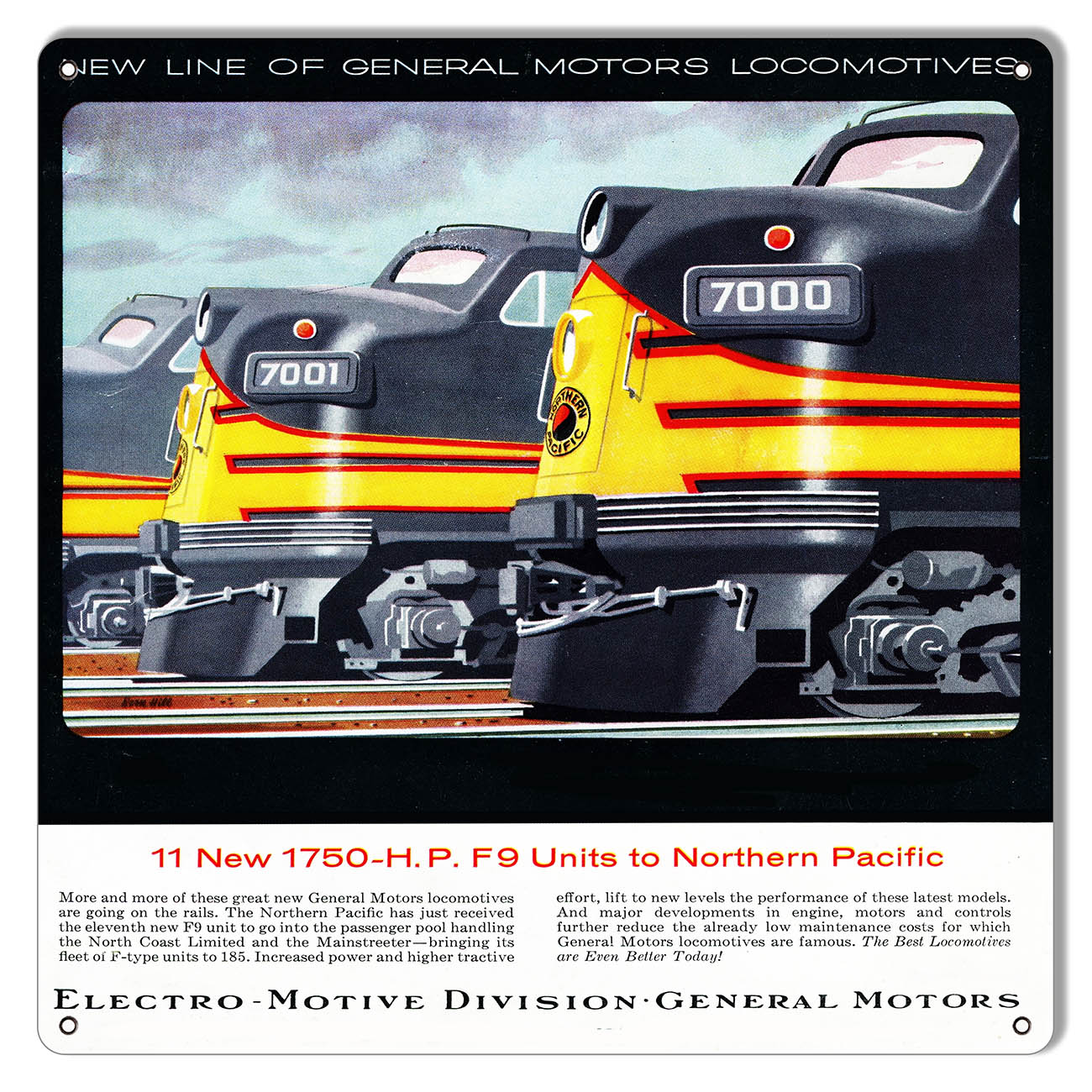 Northern Pacific 1750 H.P. Railroad 12×12