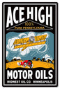 Ace High Motor Oils 16×24