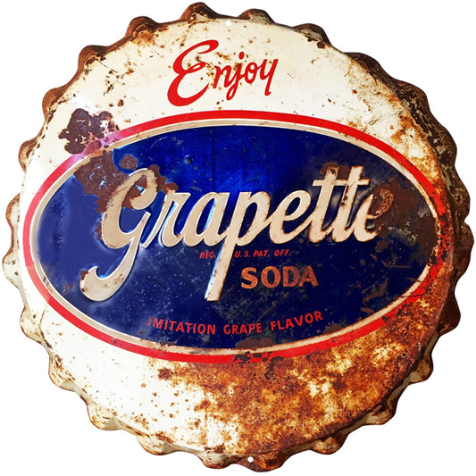 Grapette Soda Vintage Style Metal Sign 18 × 18