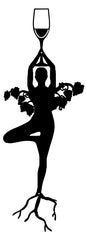 Silhouette Lady With Champagne Glass 13×33.5