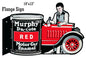 Murphy Motor Car Enamel Flange 13x19