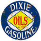Dixie Oil Gas Station Vintage Style Metal Sign 18 x 18