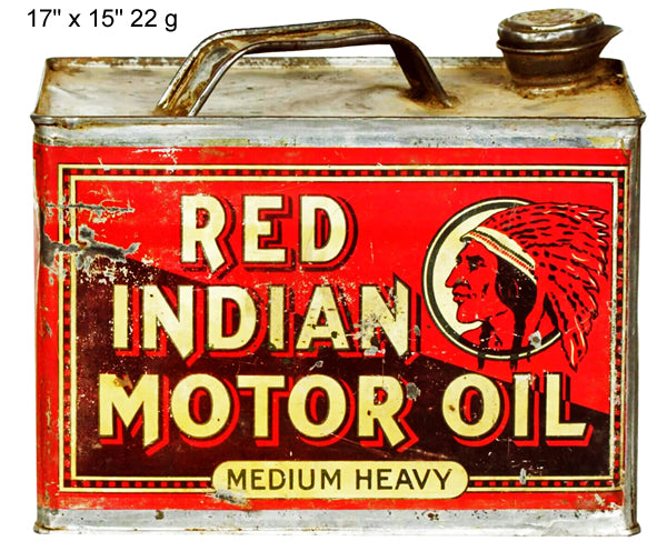 Red Indian Motor Oil 15×17