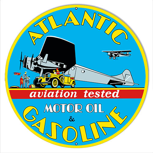 Atlantic Motor Oil Gasoline 30x30