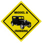 Classic Model A Crossing Automobile 12x12