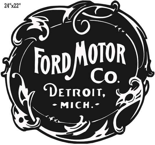 Ford Motor Vintage Style Metal Sign 22 x 24