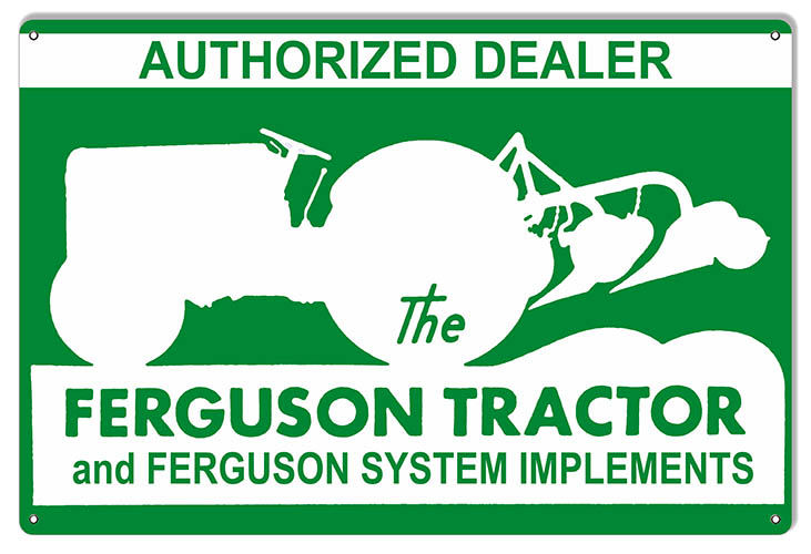 Ferguson Tractor Dealer Construction Country 12″x18″