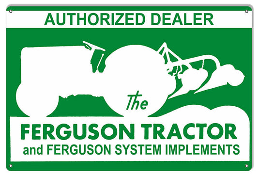 Ferguson Tractor Dealer Construction Country 12″x18″