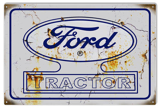 Ford Tractor Construction Country 12″x18″