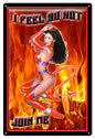 Sexy Pin Up Girl Feel So Hot 12x18
