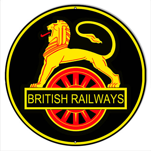 British Railways Railroad Vintage Style Metal Sign 14 x 14