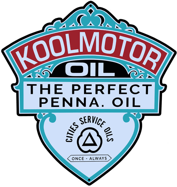 Cities Service Kool Motor Oil 18x19