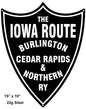 Iowa The Route Railroad 15″x19″