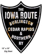 Iowa Route Railroad 15″x19″