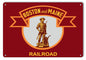 Boston And Maine Railway Railroad 12x18