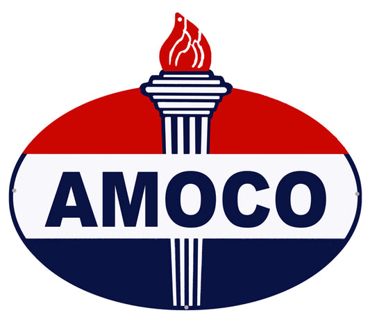 Amoco Motor Oil Vintage Style Metal Sign 18 × 22