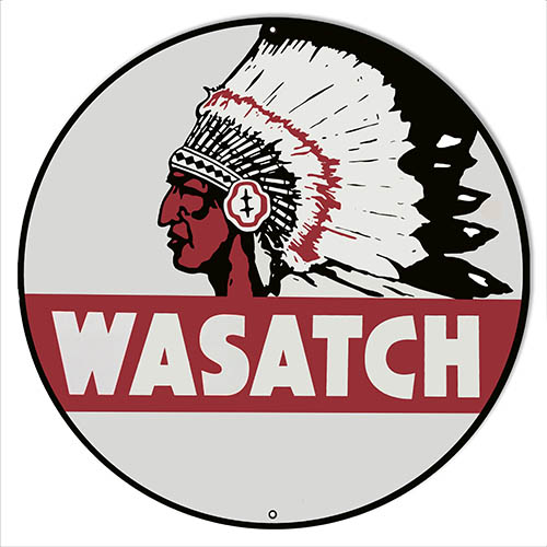 Wasatch Motor Oil Vintage Style Metal Sign 14 x 14