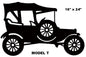 Ford Model T Hot Rod Silhouette 16″x24″