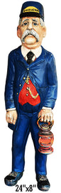 Train Conductor Railroad 8x24